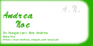 andrea noe business card